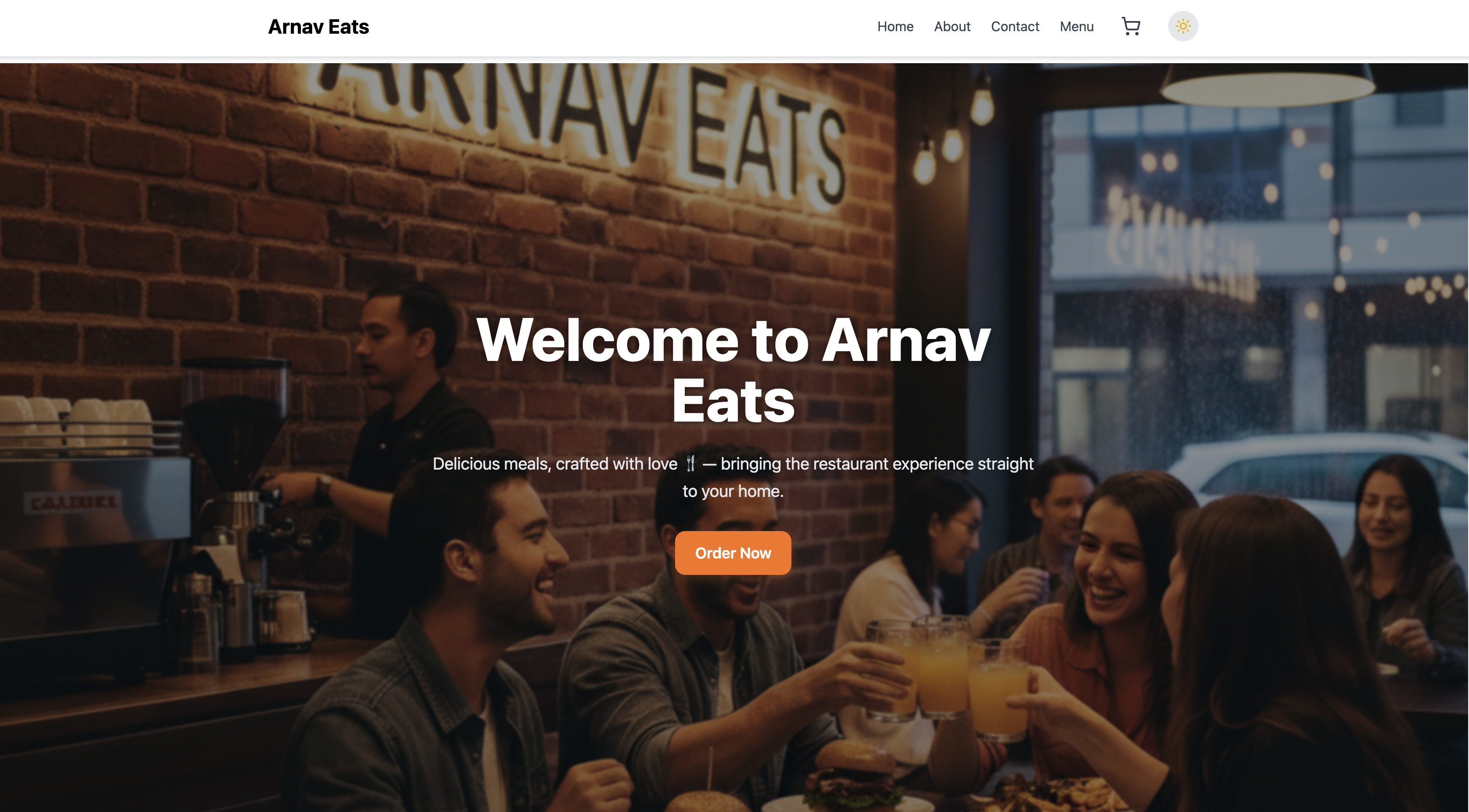 Cafe Project Programming Webworks by Arnav — Full Stack Developer & Web App Builder